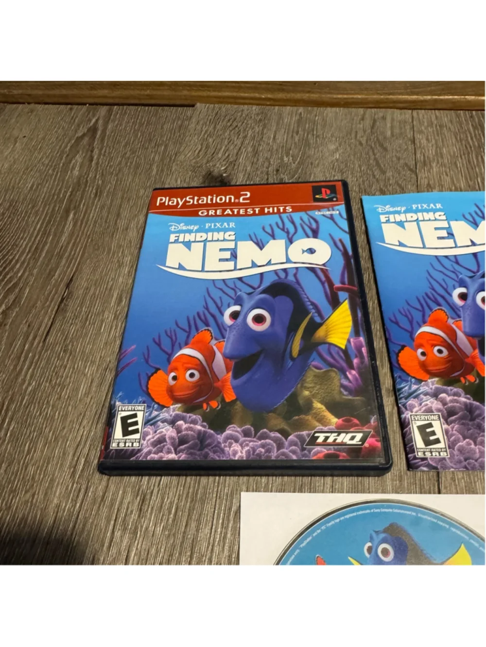 Ps2 THQ Finding Nemo PlayStation 2 Video Game Dory Disney Cib Complete